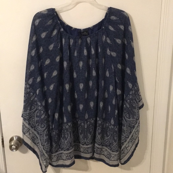 Blue Paisley Tunic - Picture 1 of 2